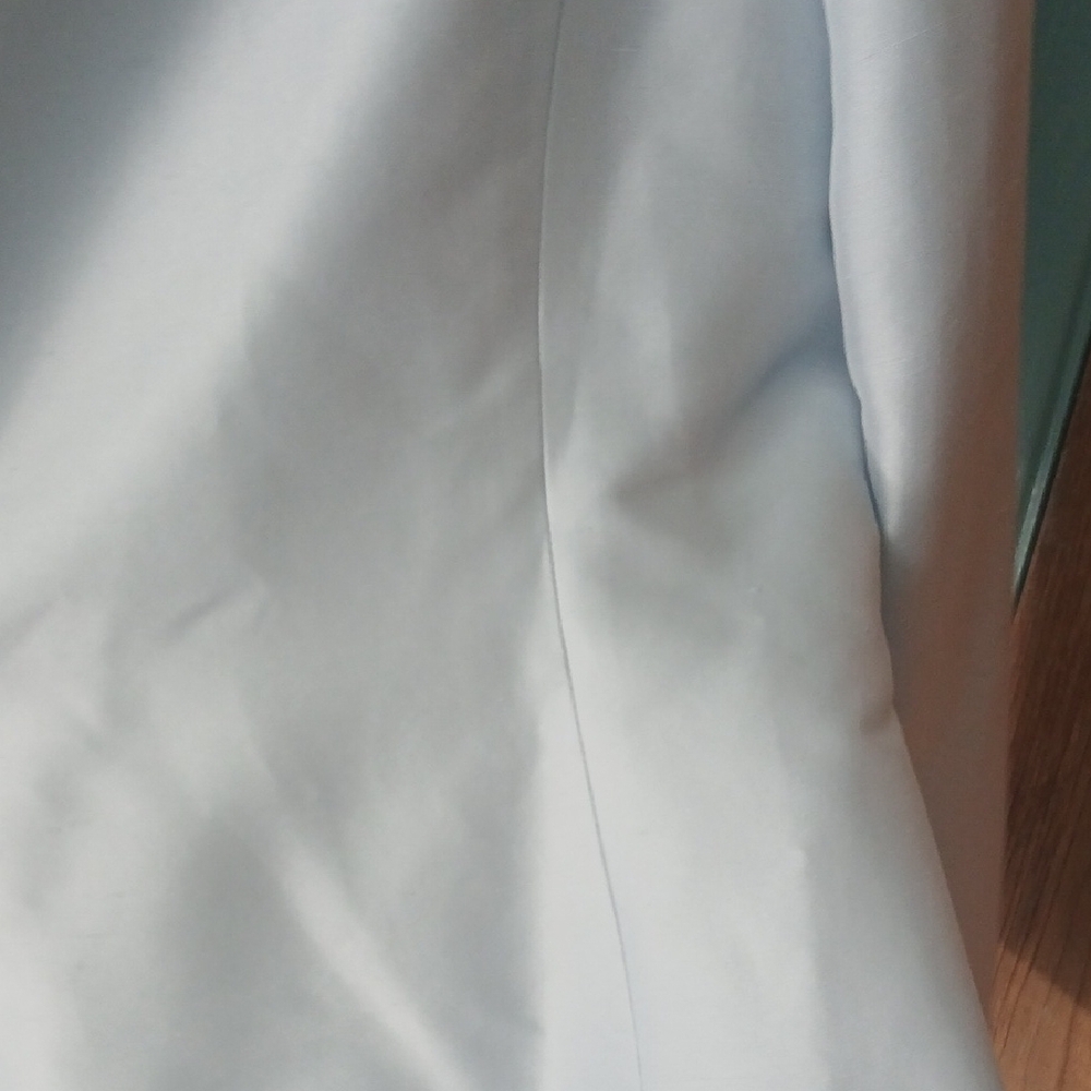 Tahari Pale Blue Silk Skirt Suit Size 6P - Picture 5 of 11